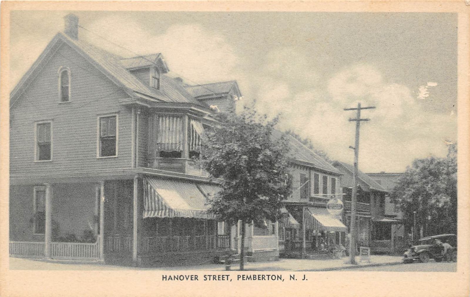 Pemberton Hanover Strteet 1930s Pemberton Old Pictures of Burlington County Images of